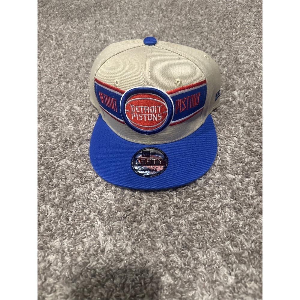Detroit Pistons NBA Draft New Era 9FIFTY Brown Adjustable Snapback Cap Hat OSFM